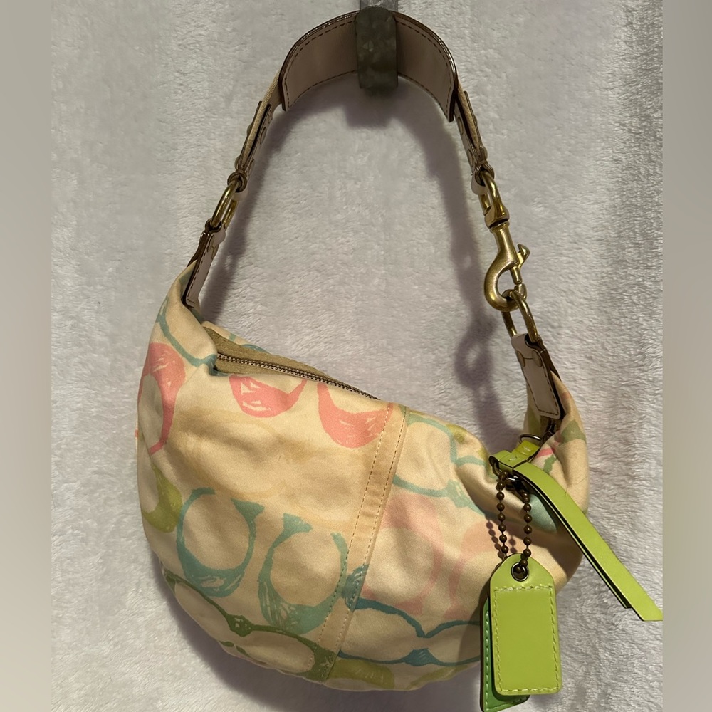 Authentic Coach Multi Colored Scribble Signature … - image 8
